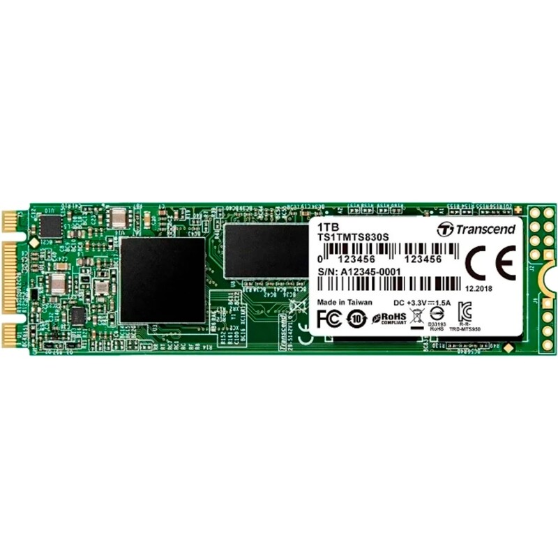 Накопитель SSD 1TB Transcend 830S M.2 2280 SATAIII 3D TLC (TS1TMTS830S)