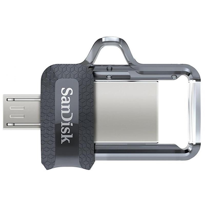 Флеш-накопичувач USB3.0 128GB OTG SanDisk Ultra Dual Black (SDDD3-128G-G46)