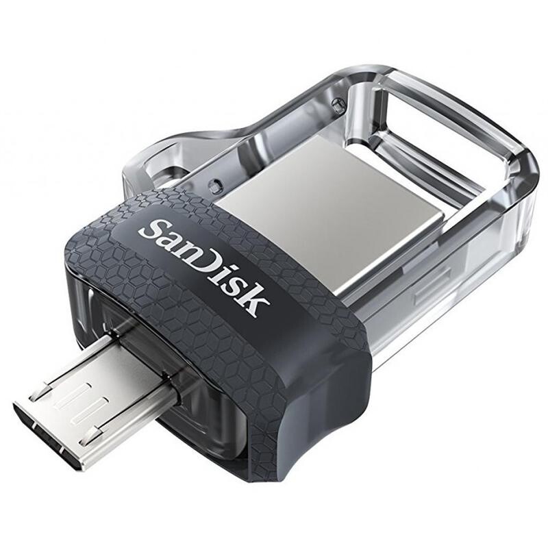 Флеш-накопичувач USB3.0 128GB OTG SanDisk Ultra Dual Black (SDDD3-128G-G46)