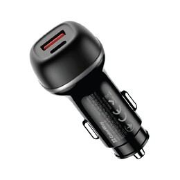 Автомобільний зарядний пристрій ColorWay 2USB (Type-C PD65W + USB QC3.0 18W) 83W Black (CW-CHA068PD-BK)