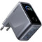Фото - Мережевий зарядний пристрій Anker GaN Prime Charger 160W, 3xUSB-C, Display Silver (A2687341) | click.ua