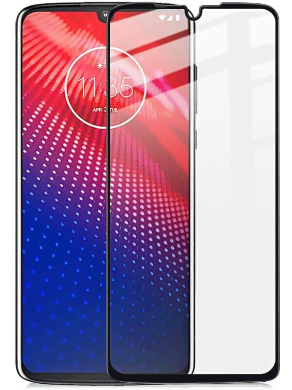 Захисне скло PowerPlant для Motorola Moto Z4 Black Full Screen (GL606986)