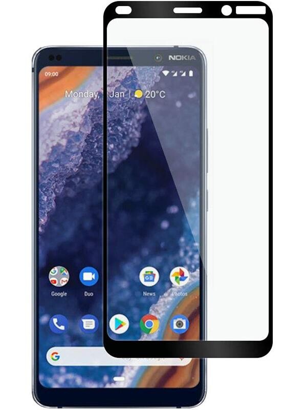 Защитное стекло PowerPlant для Nokia 9 PureView Black Full Screen (GL606993)
