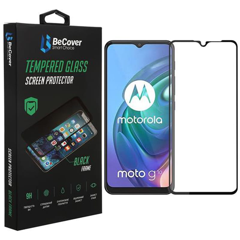 Захисне скло BeCover для Motorola Moto G10/G30 Black (706449)