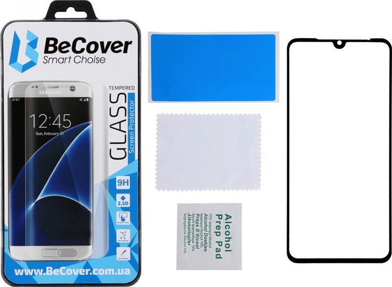 Защитное стекло BeCover для Huawei Y6p Black (705037)