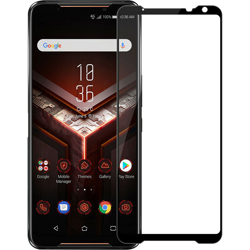 Защитное стекло PowerPlant для Asus ROG Phone 2 ZS660KL Black (GL607433)