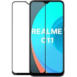Защитное стекло PowerPlant для Realme C11 Black Full Screen (GL609260)