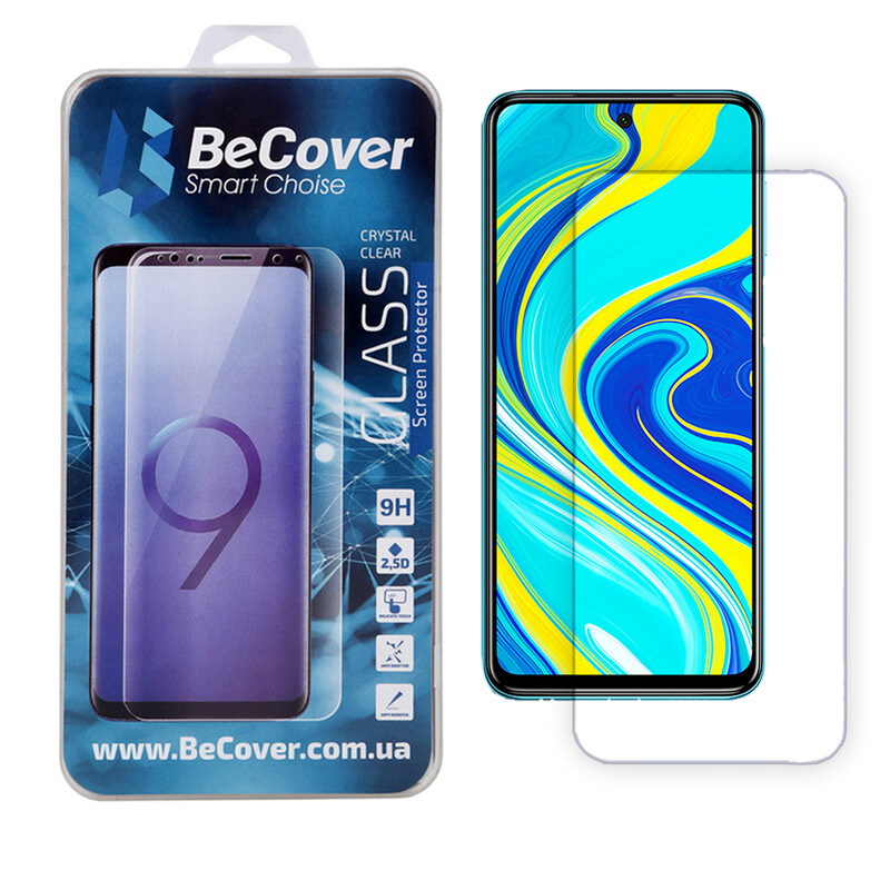 Защитное стекло BeCover для Xiaomi Redmi Note 9s/9 Pro/9 Pro Max Crystal Clear Glass (704836)
