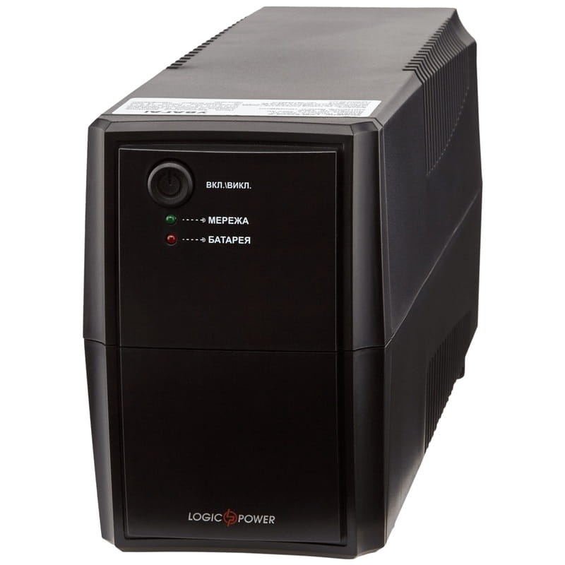 ИБП LogicPower LPM-625VA-P,Lin.int., AVR, 2 x евро, пластик