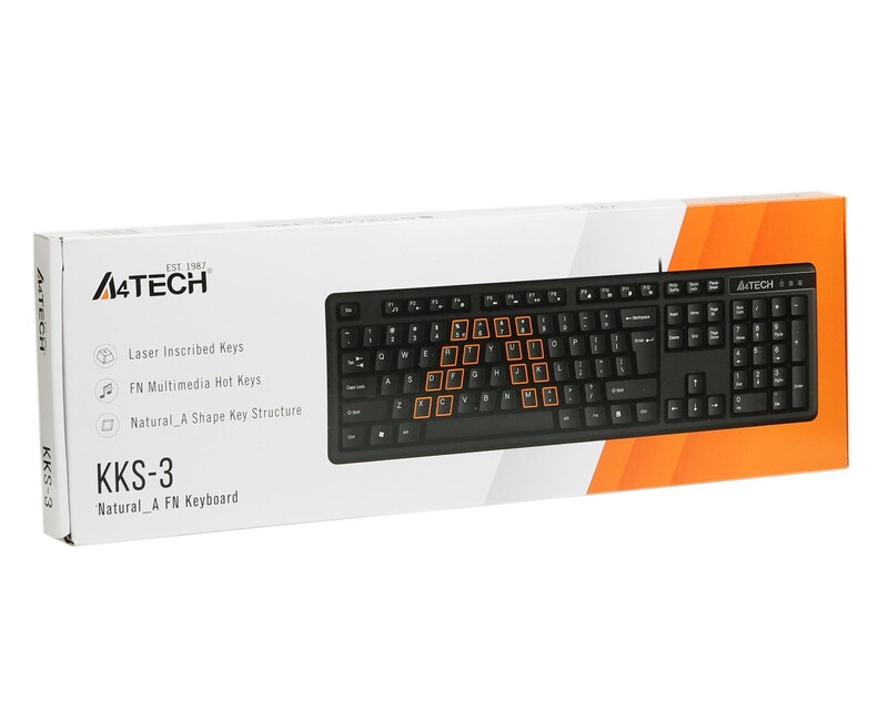 Клавиатура A4Tech KK-3 Black