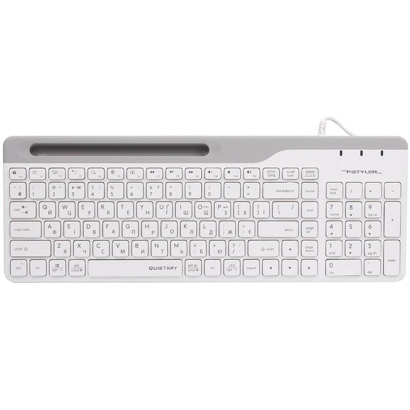 Клавиатура A4Tech Fstyler Ukr FK25 White