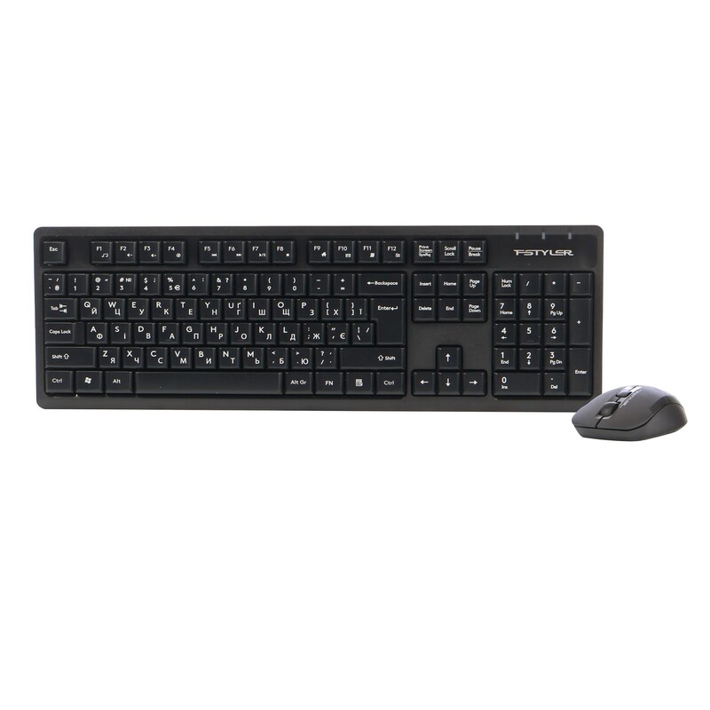 Комплект (клавиатура, мышь) беспроводной A4Tech FG1200 Black