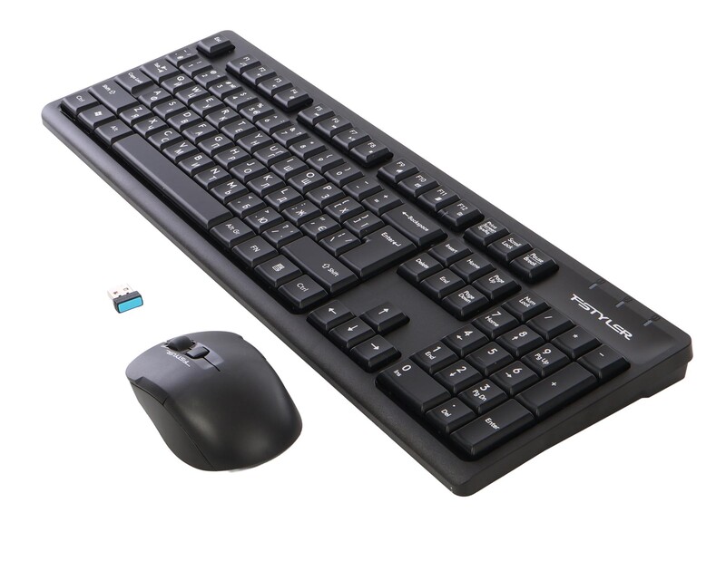 Комплект (клавіатура, миша) бездротовий A4Tech FG1200S Black