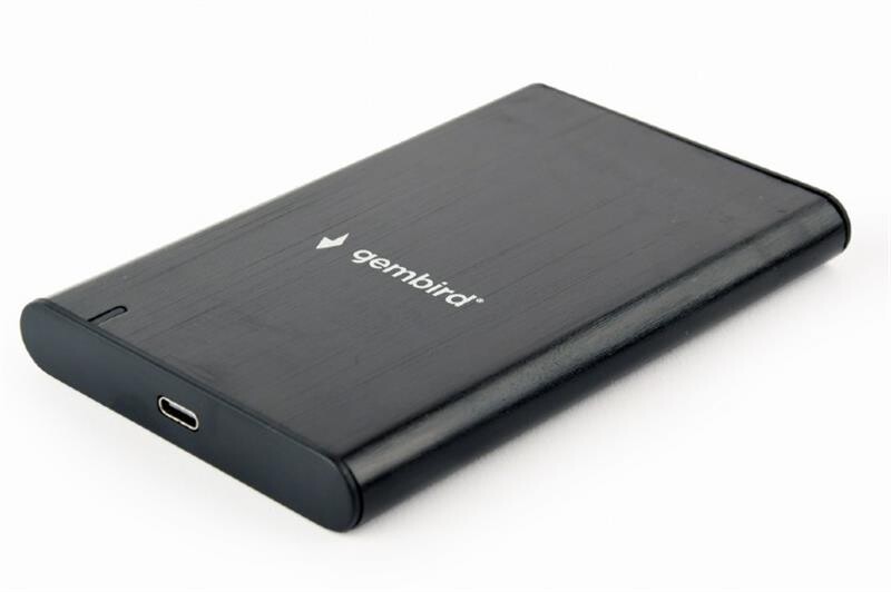Внешний карман Gembird SATA HDD 2.5", USB 3.1, алюминий, Black (EE2-U3S-6)