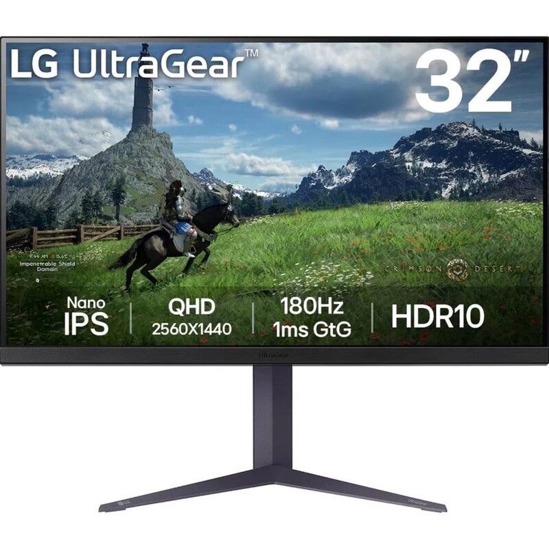 Монітор LG 31.5" 32GS85Q-B IPS Black 180Hz