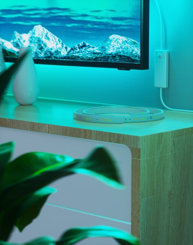 Розумна світлодіодна стрічка Nanoleaf Essentials Lightstrip Expansion Apple HomeKit, 1м (NL55-0001LS-1M)