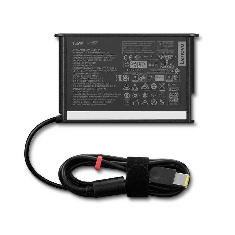 Блок питания Lenovo ThinkCentre 20V 6.75A 135W Square + каб.пит. (4X21L38724)