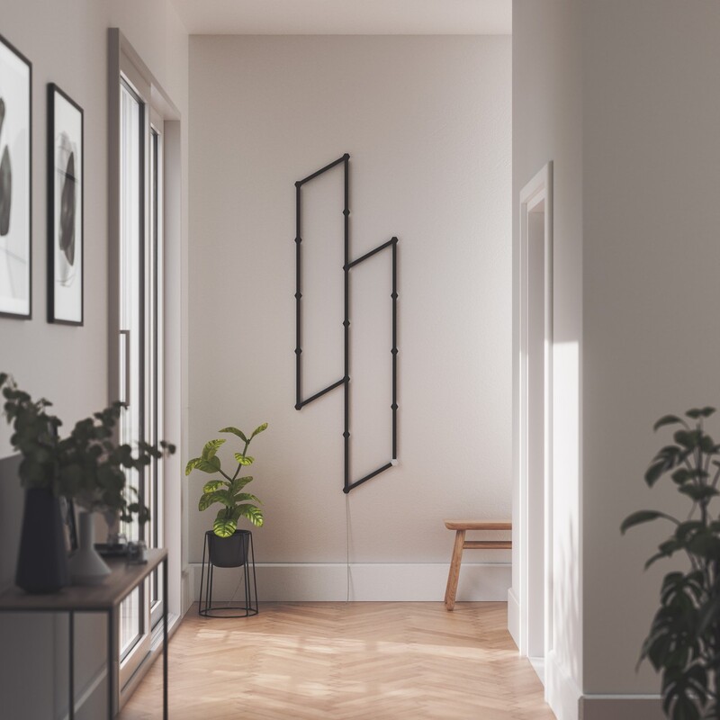 Накладка Nanoleaf Lines Skins Matte Black, 9 шт. (NL59-0001BM-9PK)