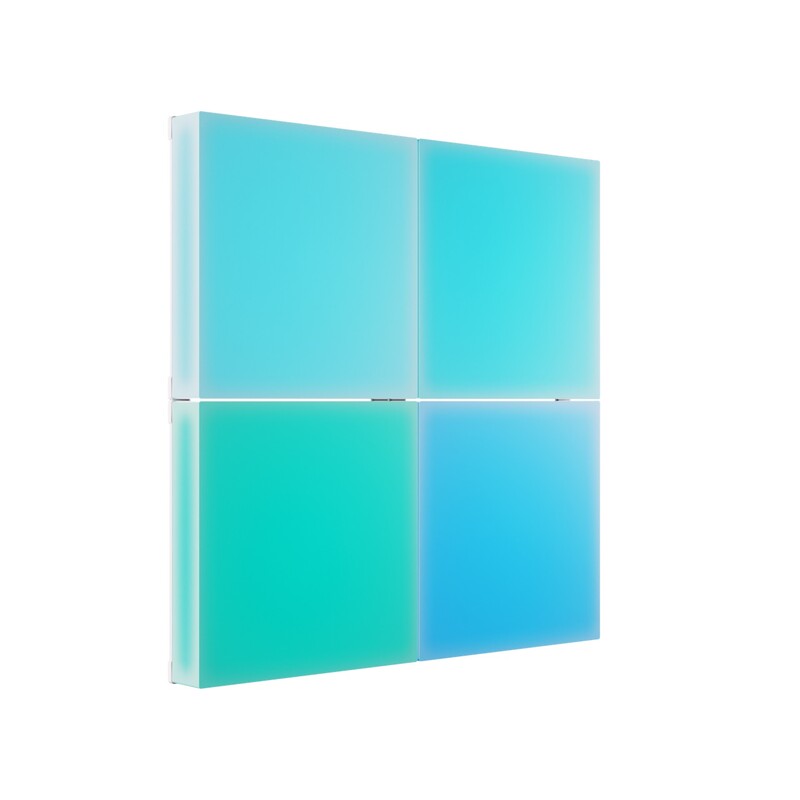 Комплект панелей Nanoleaf Blocks Small Squares Add-On Kit з підтримкою HomeKit і Matter, 4 шт. (N8100E00-4SS)