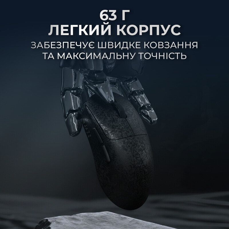 Мышь беспроводная Ajazz AJ199 Max Black (AJ199-MAX-B)