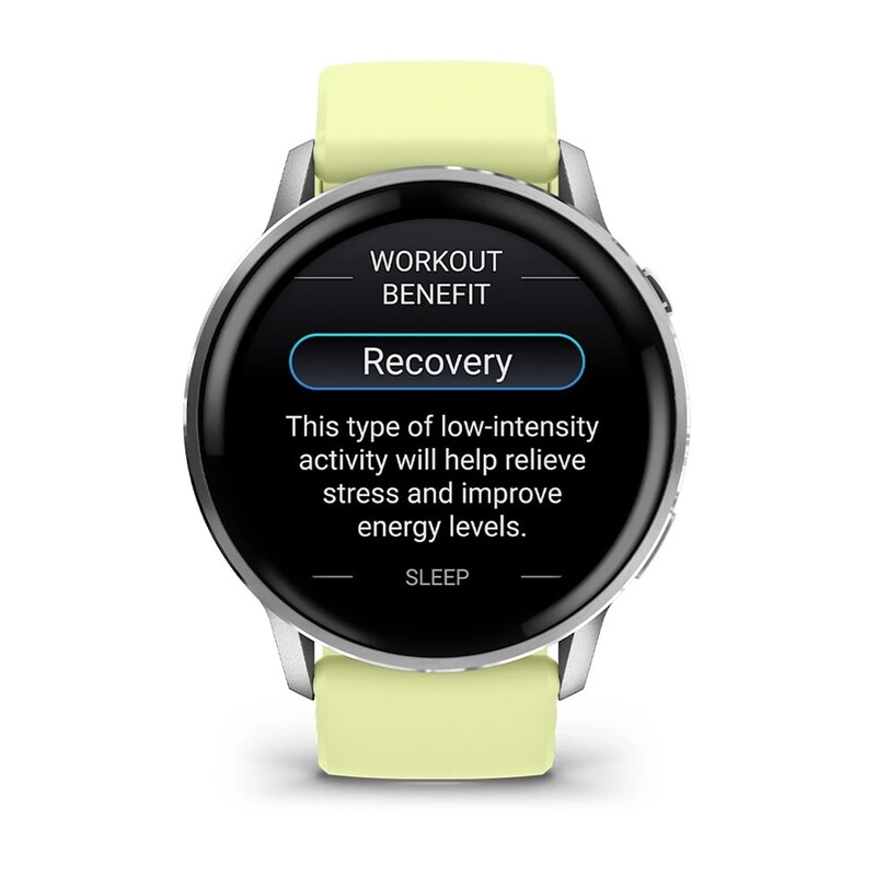 Смарт-годинник Garmin Venu 4 45mm Silver Bezel with Citron Silicone Band (010-03014-02)