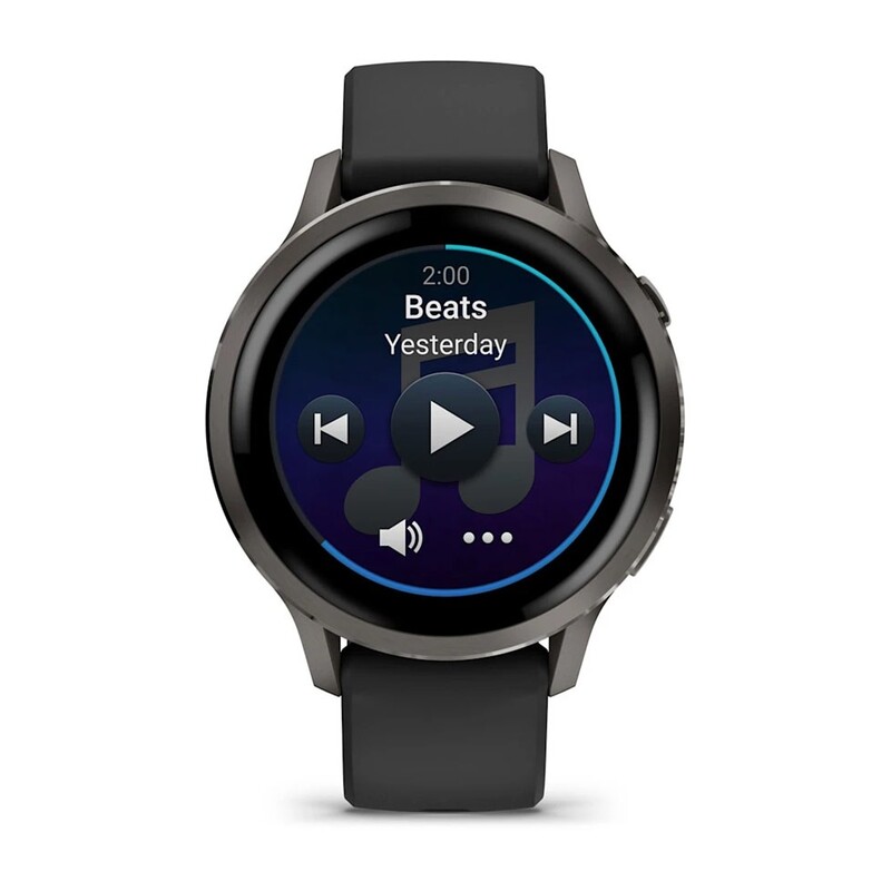 Смарт-годинник Garmin Venu 4 41mm Slate Bezel with Black Silicone Band (010-03013-02)