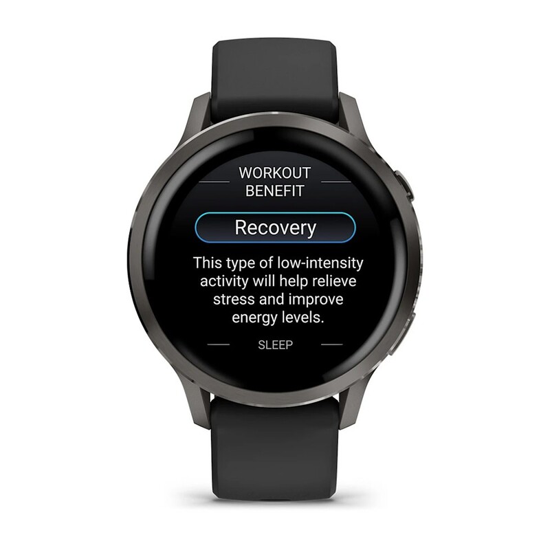 Смарт-годинник Garmin Venu 4 41mm Slate Bezel with Black Silicone Band (010-03013-02)