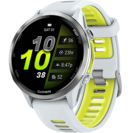 Смарт-часы Garmin Forerunner 970 Whitestone/Amp Yellow (010-02969-11)