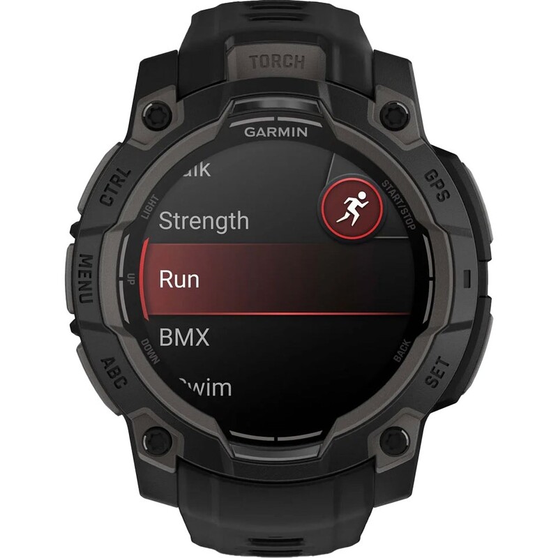 Смарт-годинник Garmin Instinct 3 45mm AMOLED Black Bezel with Black Band (010-02936-00)