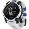 Фото - Смарт-часы Garmin Instinct 3 45mm Solar Whitestone with Whitestone/Bolt Blue Silicone Band (010-02934-03) | click.ua