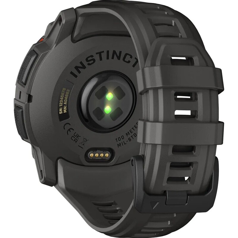 Смарт-годинник Garmin Instinct 3 50mm Solar Black Bezel with Charcoal Band (010-02935-00)