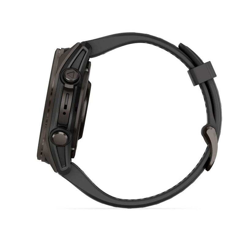 Смарт-часы Garmin Fenix 8 43mm AMOLED Sapphire Carbon Gray Titanium with Pebble Gray Silicone Band (010-02903-21)