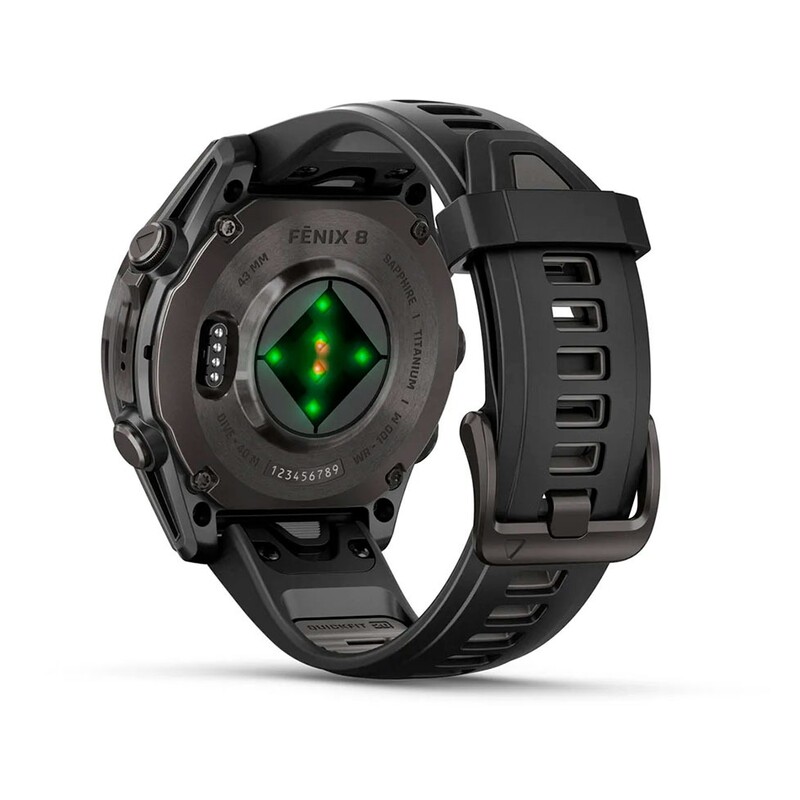 Смарт-часы Garmin Fenix 8 43mm AMOLED Sapphire Carbon Gray Titanium with Pebble Gray Silicone Band (010-02903-21)