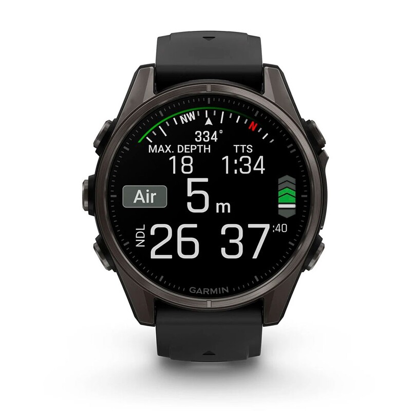 Смарт-часы Garmin Fenix 8 43mm AMOLED Sapphire Carbon Gray Titanium with Pebble Gray Silicone Band (010-02903-21)