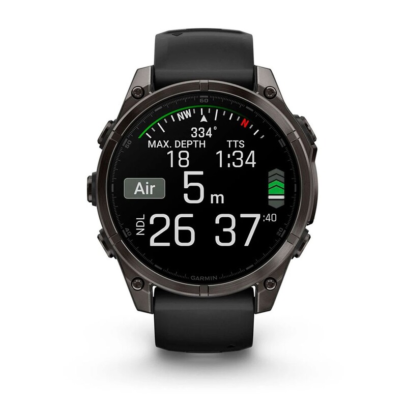 Смарт-часы Garmin Fenix 8 47mm AMOLED Sapphire Carbon Gray Titanium with Pebble Gray Silicone Band (010-02904-21)
