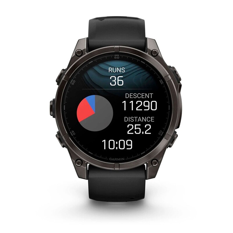 Смарт-часы Garmin Fenix 8 47mm AMOLED Sapphire Carbon Gray Titanium with Pebble Gray Silicone Band (010-02904-21)