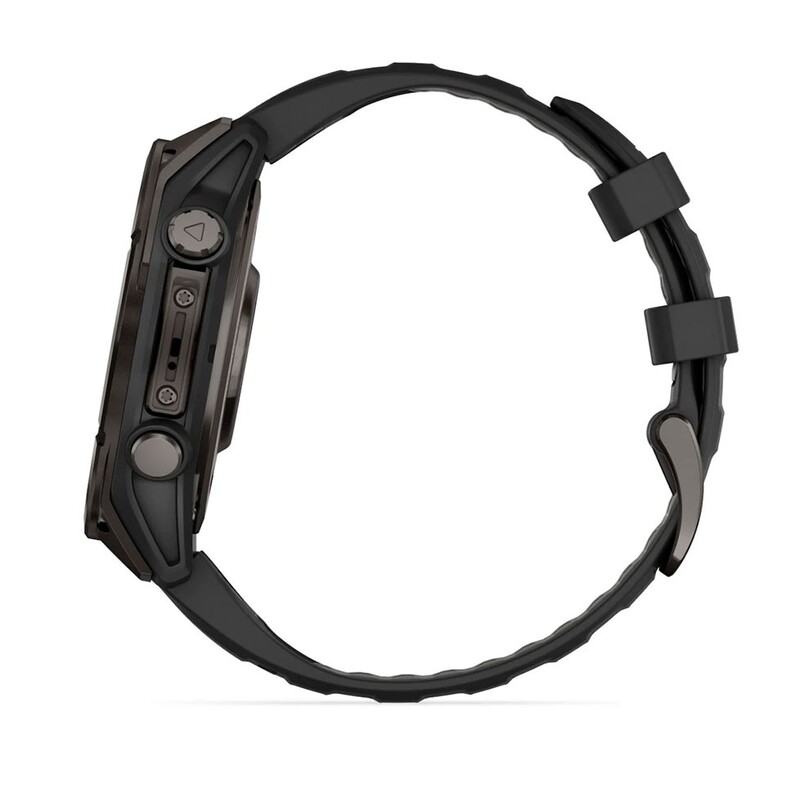 Смарт-часы Garmin Fenix 8 47mm AMOLED Sapphire Carbon Gray Titanium with Pebble Gray Silicone Band (010-02904-21)