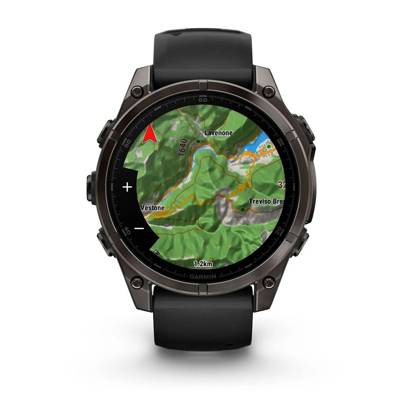 Смарт-часы Garmin Fenix 8 47mm AMOLED Sapphire Carbon Gray Titanium with Pebble Gray Silicone Band (010-02904-21)