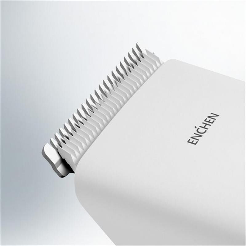 Машинка для стрижки Enchen Boost White Set + Пеньюар и ножницы