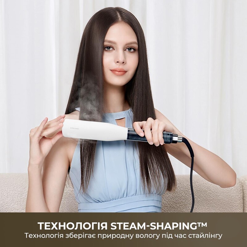 Утюжок (выпрямитель) для волос Dreame AuraSteam Straight White (AA01A)