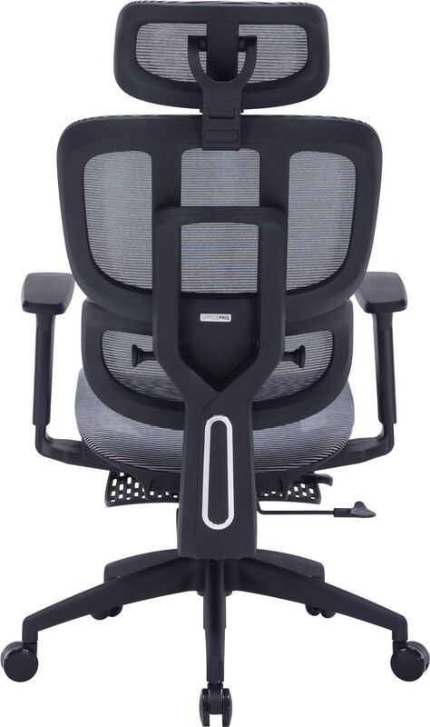 Кресло офисное Officepro Skyline Footrest Black/Dark Gray (OC750-B-DG-DG)