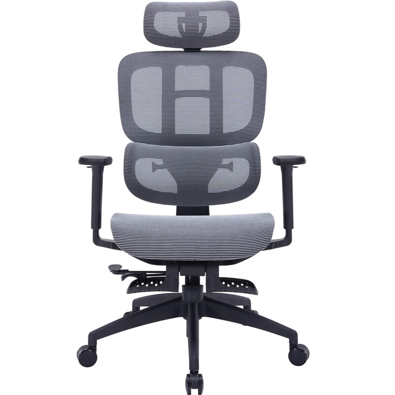 Кресло офисное Officepro Skyline Footrest Black/Dark Gray (OC750-B-DG-DG)