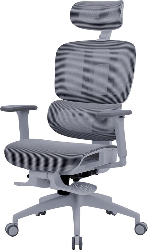 Кресло офисное Officepro Skyline Footrest Gray/Dark Gray (OC750-G-DG-DG)