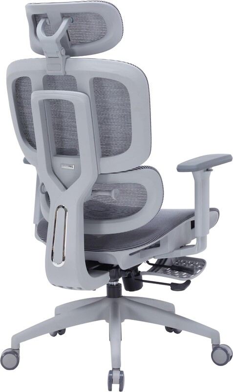 Кресло офисное Officepro Skyline Footrest Gray/Dark Gray (OC750-G-DG-DG)