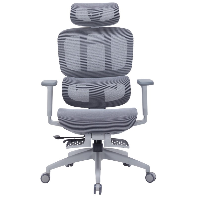Кресло офисное Officepro Skyline Footrest Gray/Dark Gray (OC750-G-DG-DG)