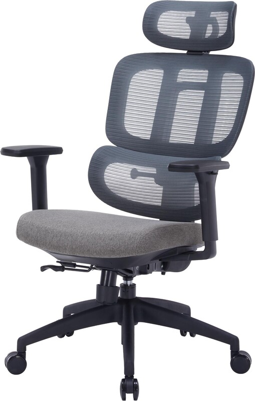 Кресло офисное OfficePro Skyline Black/Dark Gray (OC580-B-DG-DG)