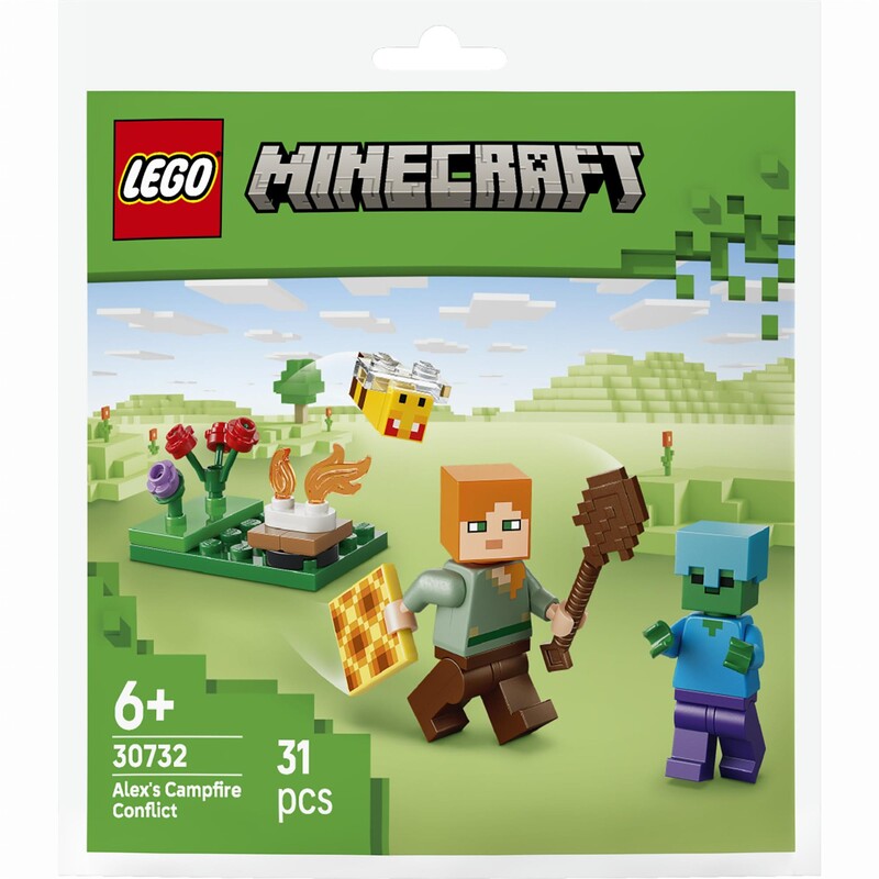 Конструктор LEGO Minecraft Конфлікт біля багаття Алекса (30732)