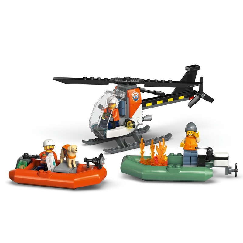Конструктор LEGO City Рятувальний катер і гелікоптер берегової охорони (60504)