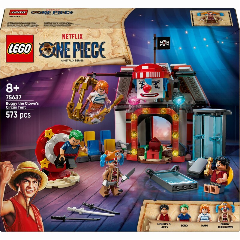 Конструктор LEGO One Piece Цирковий намет клоуна Баґґі (75637)