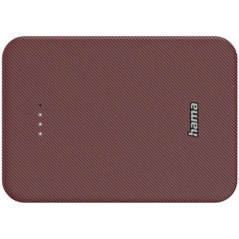 Універсальна мобільна батарея Hama 10000mAh 15W Red (00201714)